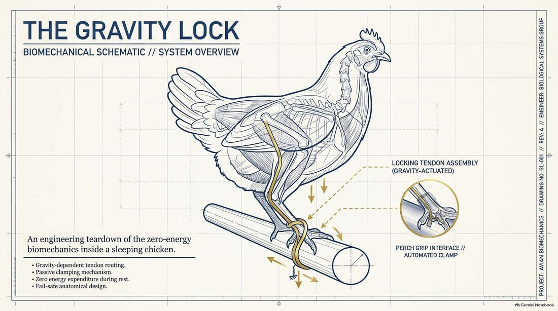 The Gravity Lock: Inside the Coop's Zero-Energy Perching Ratchet