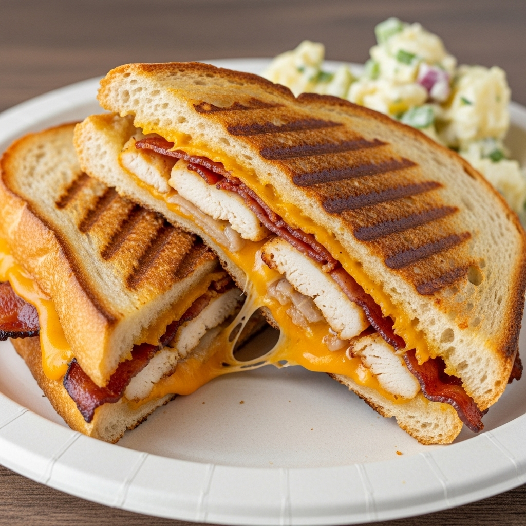 Chicken, Bacon, and Cheese Panini Recipe