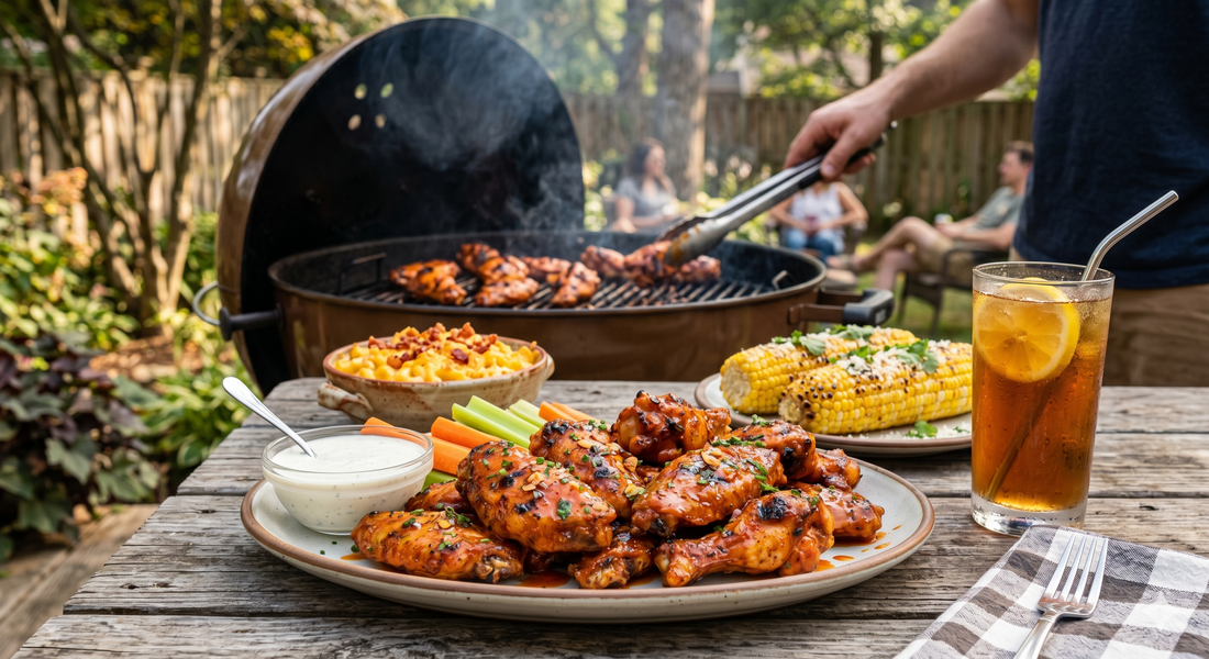 Grilled "Better Than the Bar" Smoky Buffalo Wings