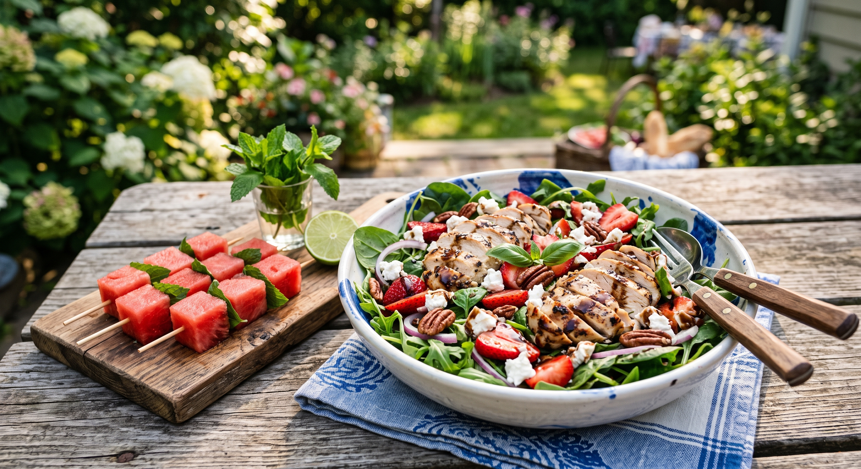 Strawberry Balsamic Chicken Salad