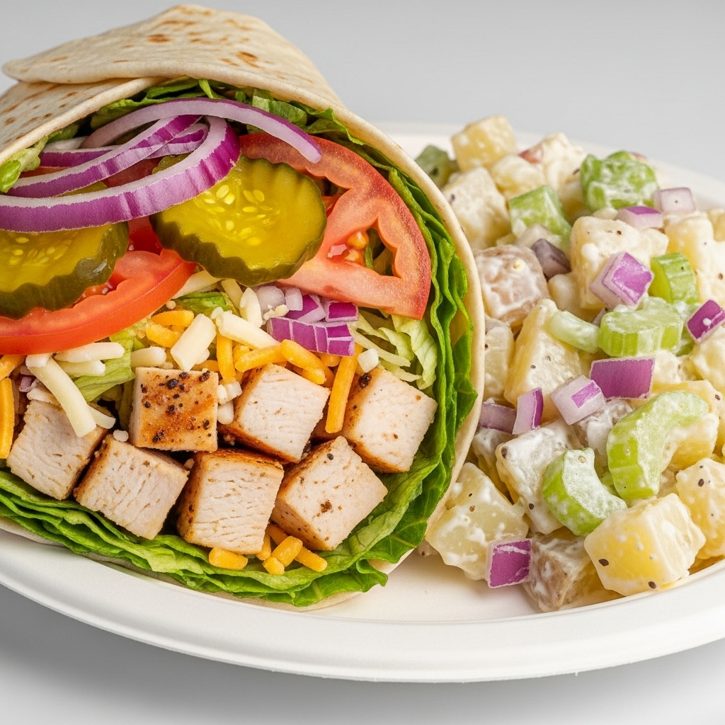 Grilled Chicken Deli-Style Wrap