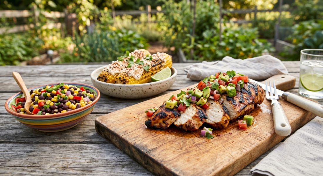 Grilled Honey Lime Chicken with Fresh Market Salsa