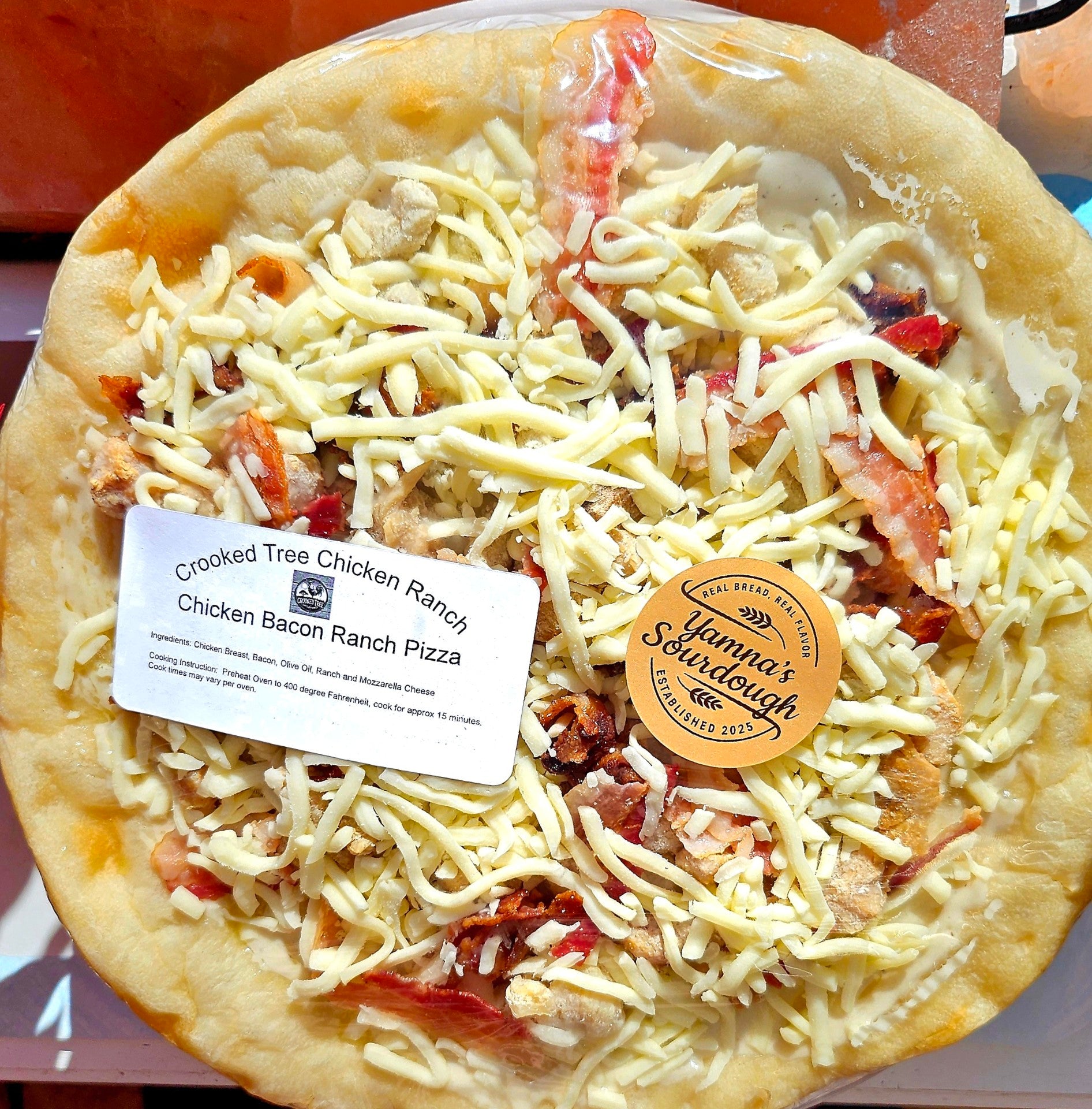 Premium Personal Size Chicken Bacon Ranch Pizza