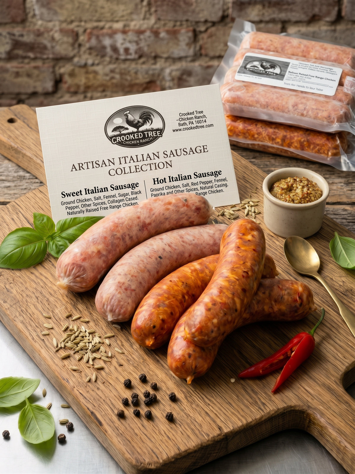 Italian Sausages (Sweet and Hot)