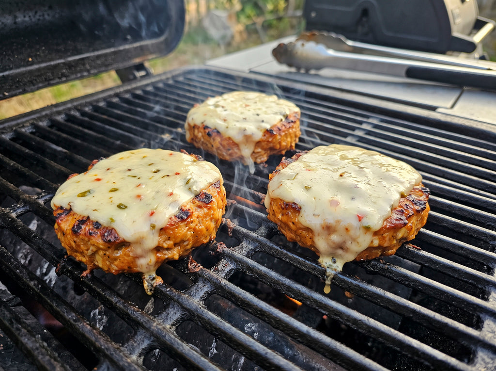 Buffalo Style Chicken Burgers
