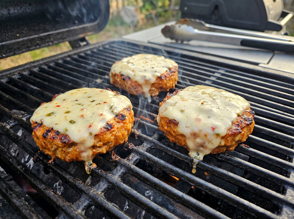 Buffalo Style Chicken Burgers